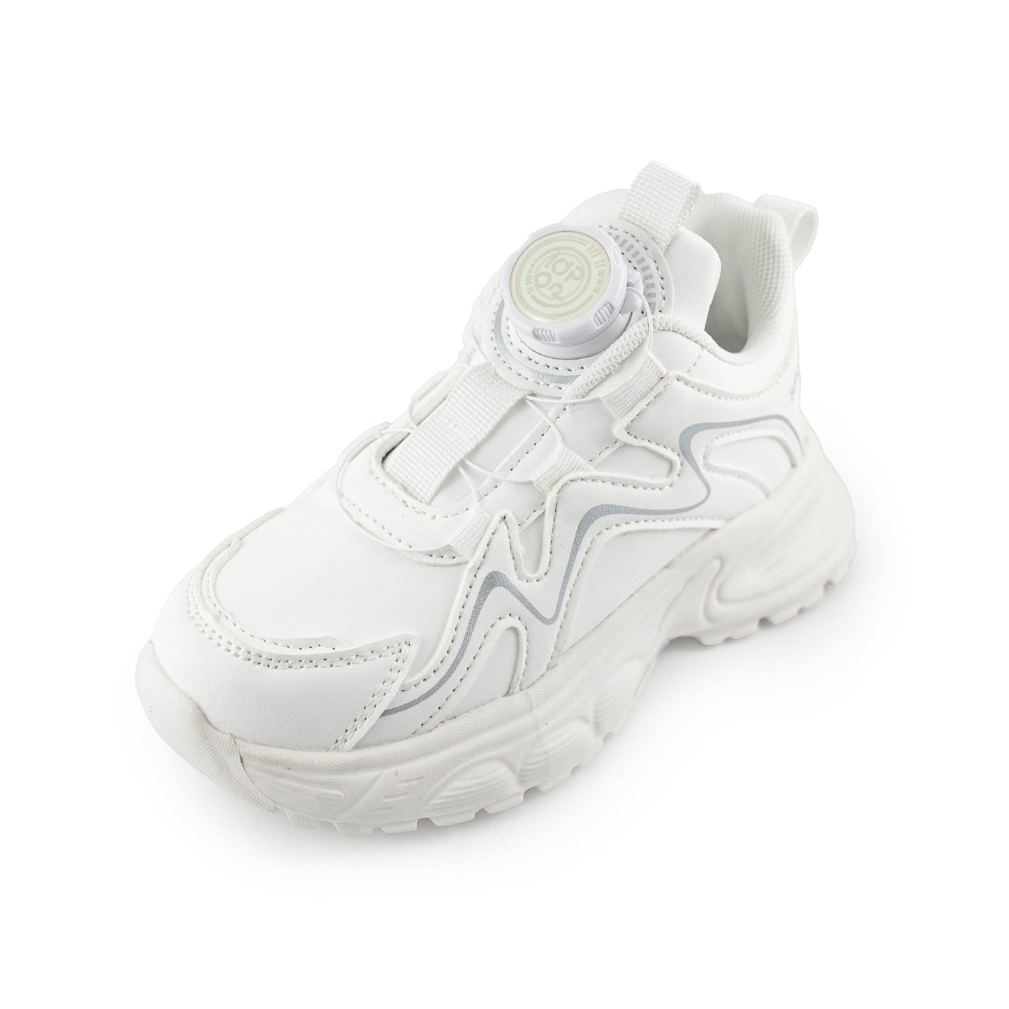 Kids' Rotary buckle Sneakers - A28666 White