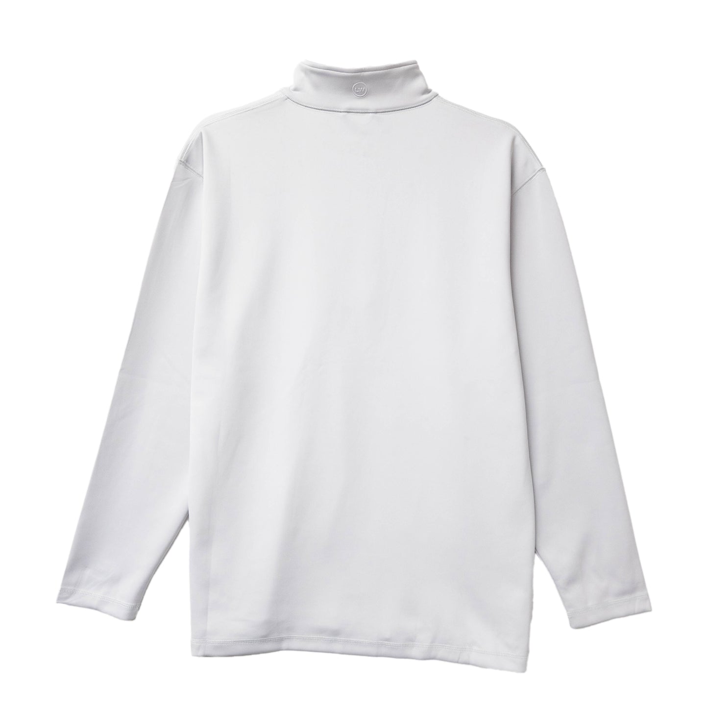 Men's Pure Cotton Fleece High Collar Sweatshirt White