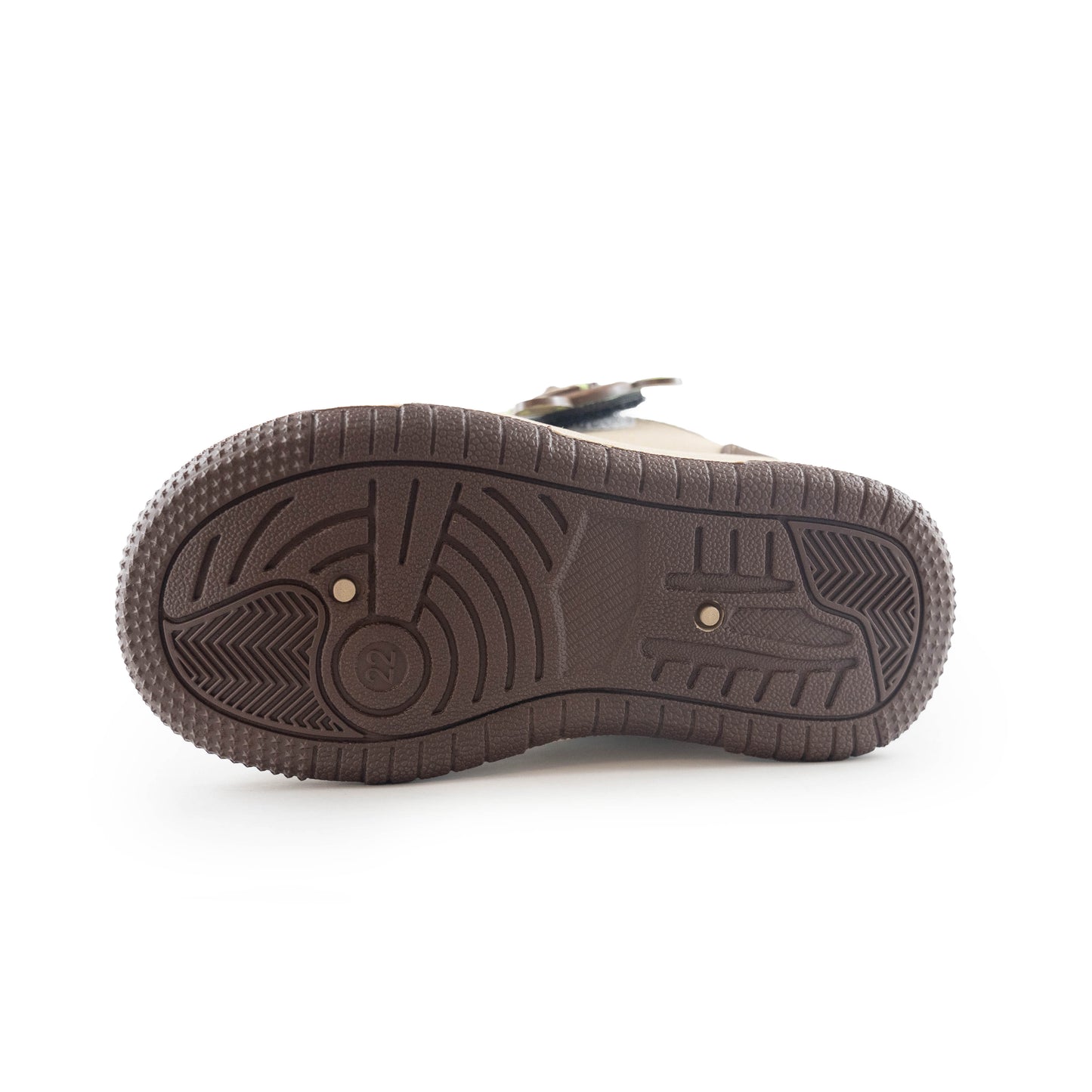 Kids' Cute Bear High-Top Sneaker SY183 Brown