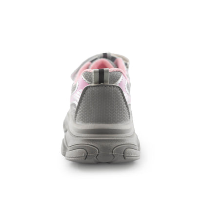 Kids' Chunky Sneakers – 128 Pink & Silver Lightweight Shoes