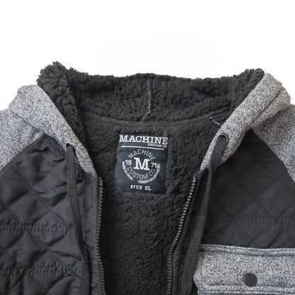 Men's Black/Gray Hooded Jacket