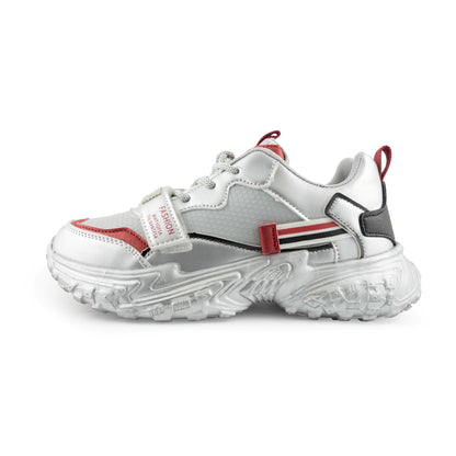 Youth Life Style Sneaker - B28127 Red/Sliver