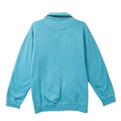 Men's Stand Neck Fleece Zipper Sports Jacket Blue
